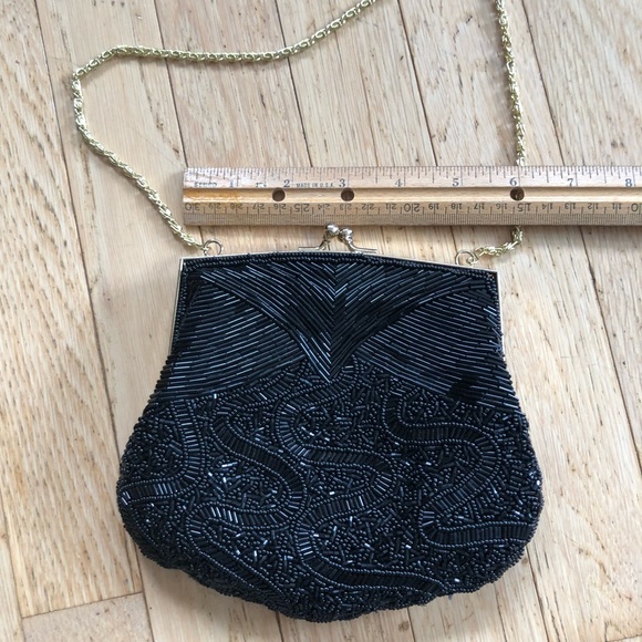 Black beaded formal bag - Picture 4 of 8